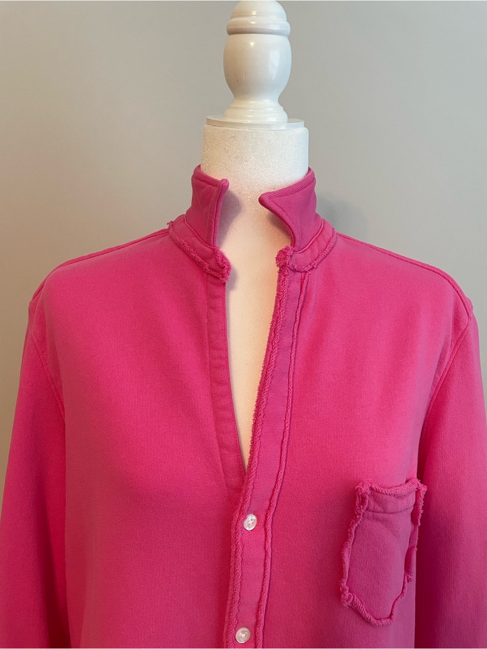 Frank & Eileen ‘Eileen’ Triple Terry Pink Button-Down Shirt - Picture 2 of 9